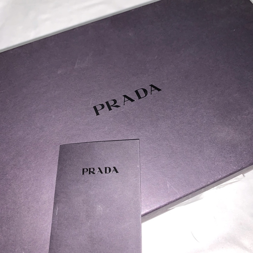 🥿 Prada Calzature Donna Square-toed Kitten Heel - Picture 2 of 6